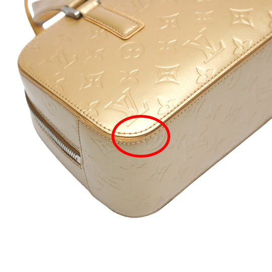 LOUIS VUITTON Handbag M55177 Monogram mat Matt gold Handbag Monogram mat Shelton Women Used Authentic