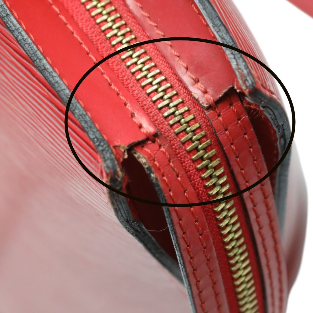 LOUIS VUITTON Tote Bag M52337 Epi Leather Red Shoulder Bag Epi Sun jack Women Used Authentic