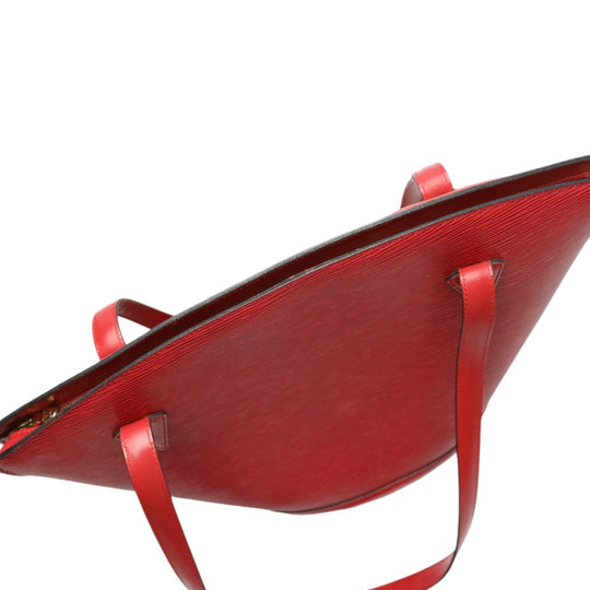 LOUIS VUITTON Tote Bag M52337 Epi Leather Red Shoulder Bag Epi Sun jack Women Used Authentic