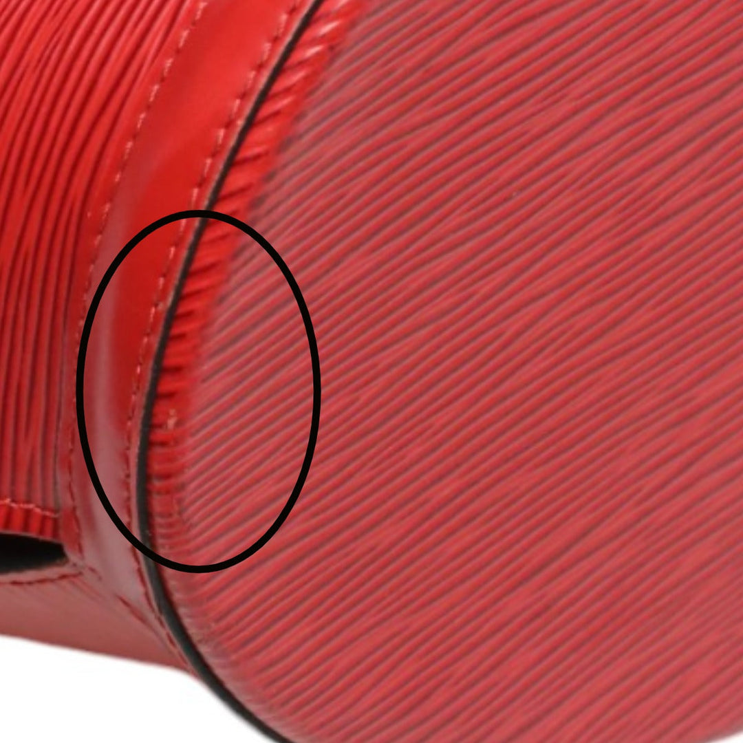 LOUIS VUITTON Tote Bag M52337 Epi Leather Red Shoulder Bag Epi Sun jack Women Used Authentic