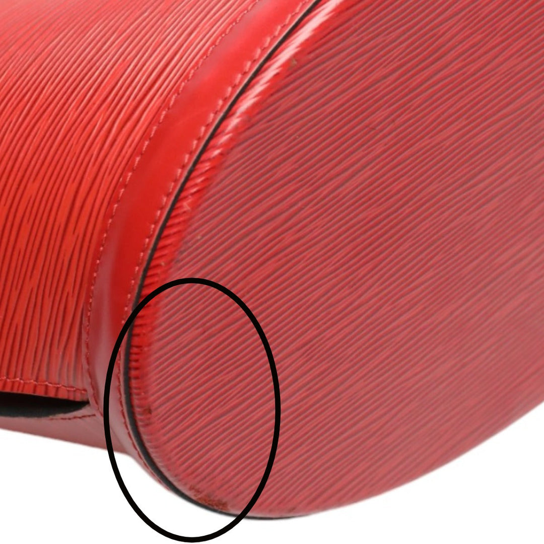 LOUIS VUITTON Tote Bag M52337 Epi Leather Red Shoulder Bag Epi Sun jack Women Used Authentic