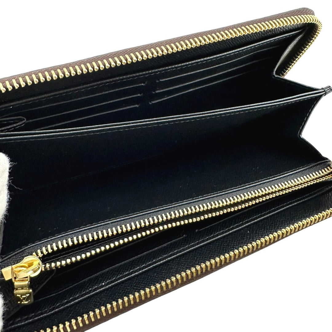 LOUIS VUITTON Long Wallet Purse M69353 Monogram canvas Brown Giant reverse Monogram Zippy wallet mens(Unisex) Used Authentic