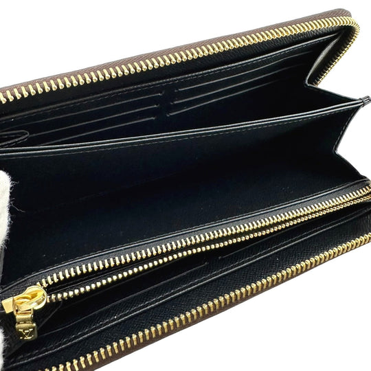 LOUIS VUITTON Long Wallet Purse M69353 Monogram canvas Brown Giant reverse Monogram Zippy wallet mens(Unisex) Used Authentic