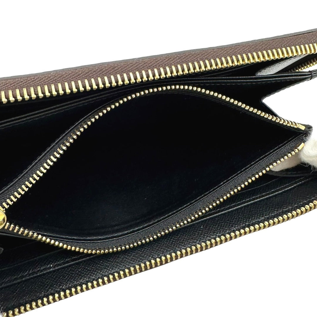 LOUIS VUITTON Long Wallet Purse M69353 Monogram canvas Brown Giant reverse Monogram Zippy wallet mens(Unisex) Used Authentic