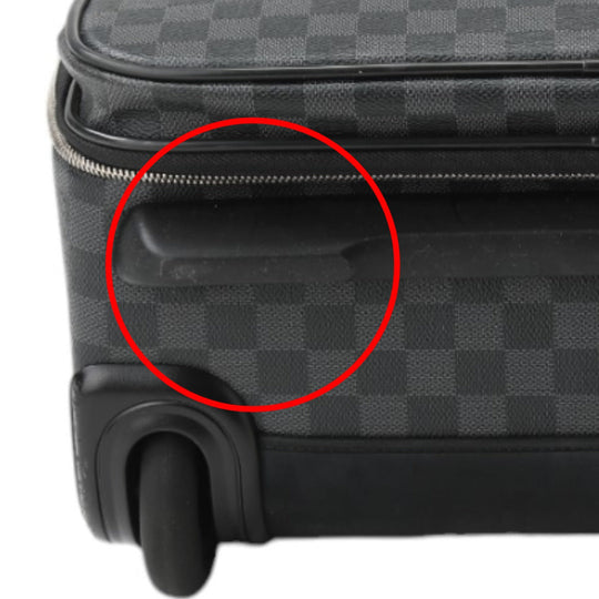 LOUIS VUITTON Carry Bag N23300 Damier Grafitto Canvas gray Travel bag on casters Damier Pegas 55 unisex(Unisex) Used Authentic