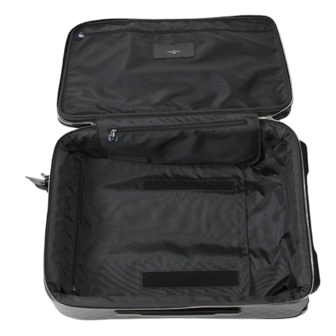 LOUIS VUITTON Carry Bag N23300 Damier Grafitto Canvas gray Travel bag on casters Damier Pegas 55 unisex(Unisex) Used Authentic