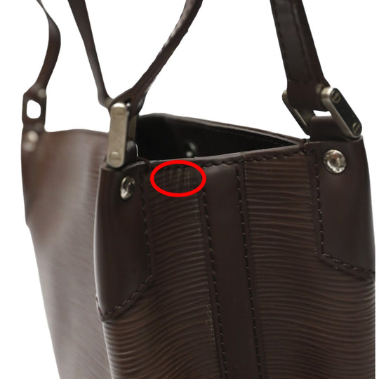 LOUIS VUITTON Tote Bag M5893D Epi Leather Brown mocha Epi Mandala PM Women Used Authentic