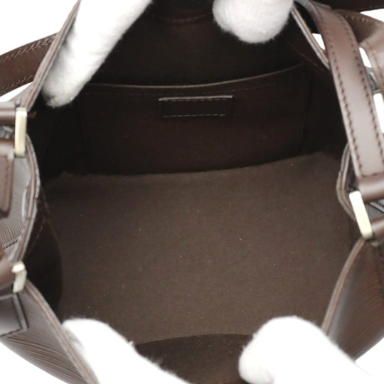 LOUIS VUITTON Tote Bag M5893D Epi Leather Brown mocha Epi Mandala PM Women Used Authentic