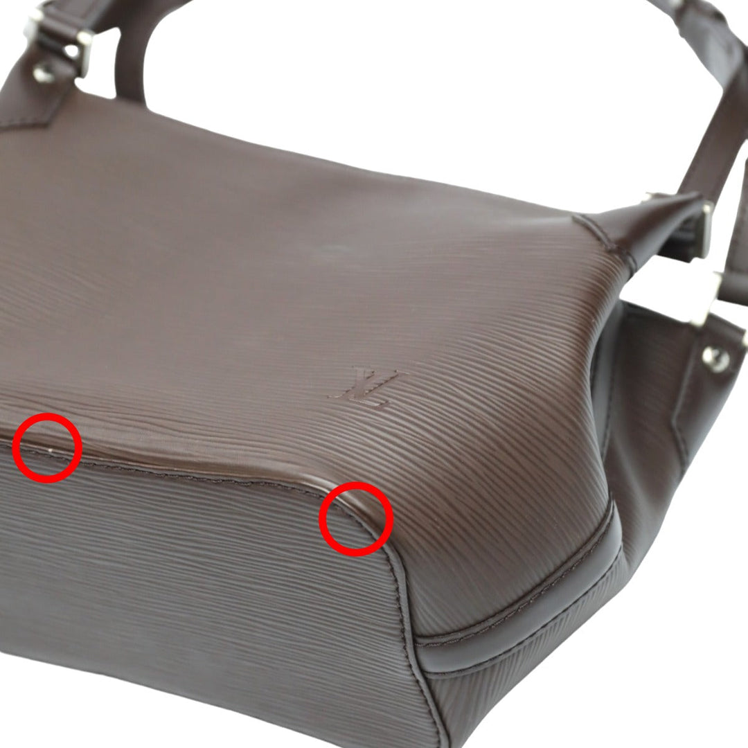 LOUIS VUITTON Tote Bag M5893D Epi Leather Brown mocha Epi Mandala PM Women Used Authentic