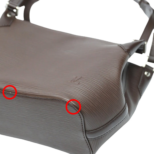 LOUIS VUITTON Tote Bag M5893D Epi Leather Brown mocha Epi Mandala PM Women Used Authentic