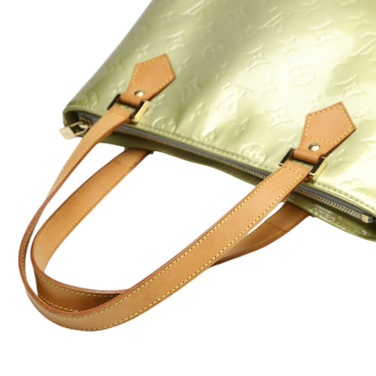 LOUIS VUITTON Tote Bag M91053 Monogram Vernis Silver gray Tote Bag Vernis Houston Women Used Authentic