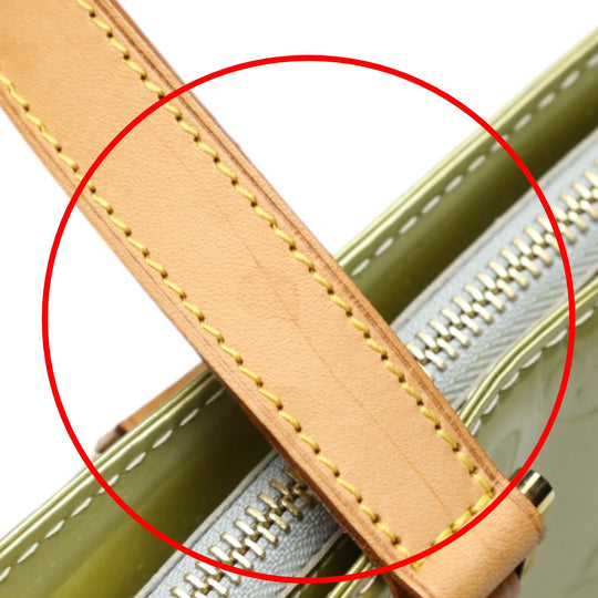 LOUIS VUITTON Tote Bag M91053 Monogram Vernis Silver gray Tote Bag Vernis Houston Women Used Authentic