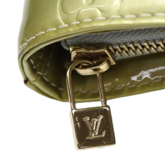 LOUIS VUITTON Tote Bag M91053 Monogram Vernis Silver gray Tote Bag Vernis Houston Women Used Authentic