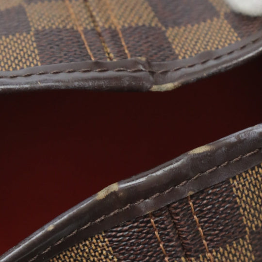 LOUIS VUITTON Tote Bag N51105 Damier canvas, leather Brown Shoulder Damier Neverfull MM Women Used Authentic