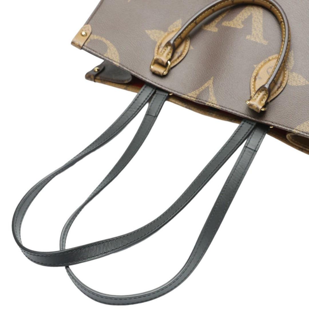 LOUIS VUITTON Tote Bag M45321 Monogram canvas Brown Tote Bag Monogram On the Go MM Women Used Authentic