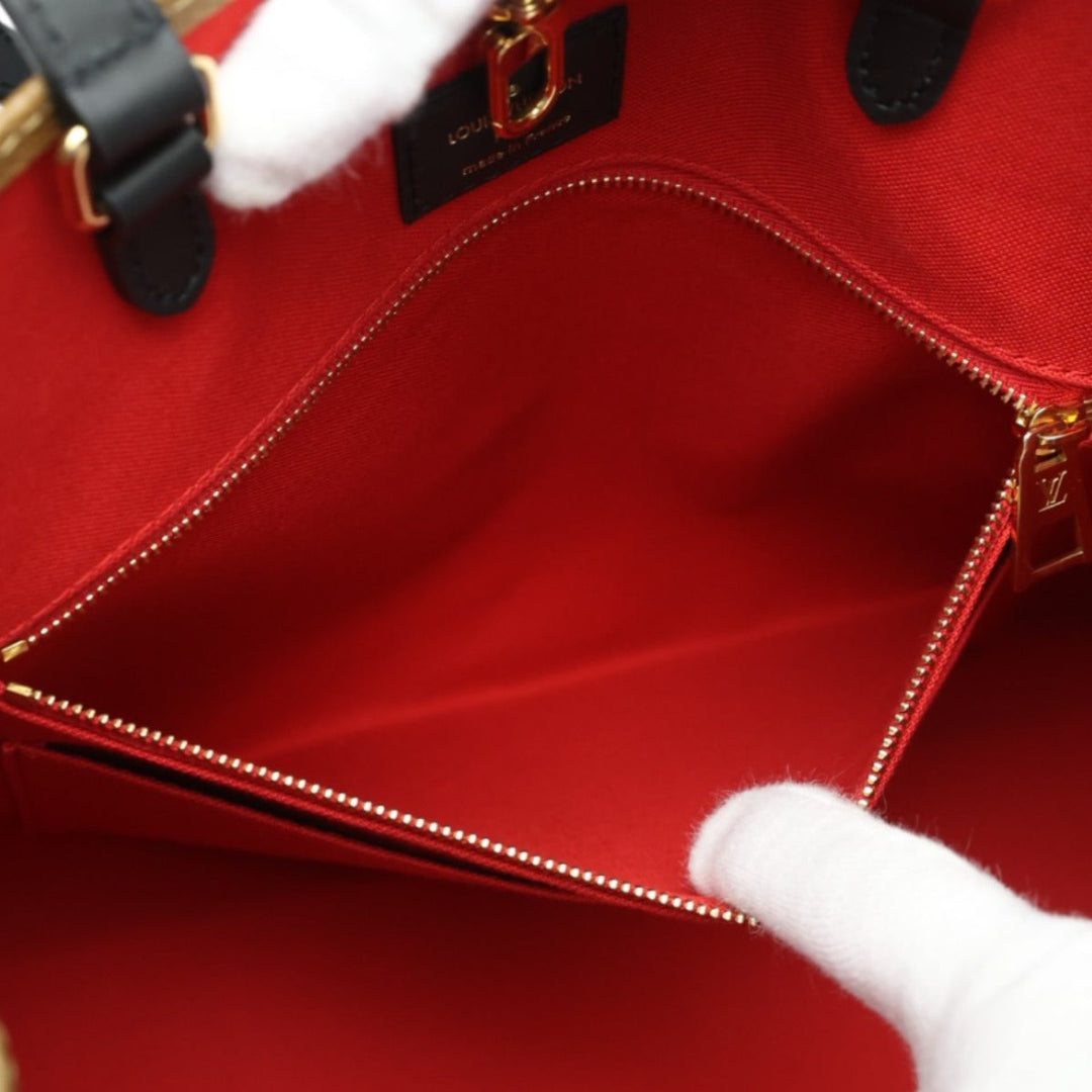 LOUIS VUITTON Tote Bag M45321 Monogram canvas Brown Tote Bag Monogram On the Go MM Women Used Authentic