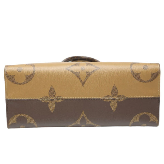 LOUIS VUITTON Tote Bag M45321 Monogram canvas Brown Tote Bag Monogram On the Go MM Women Used Authentic