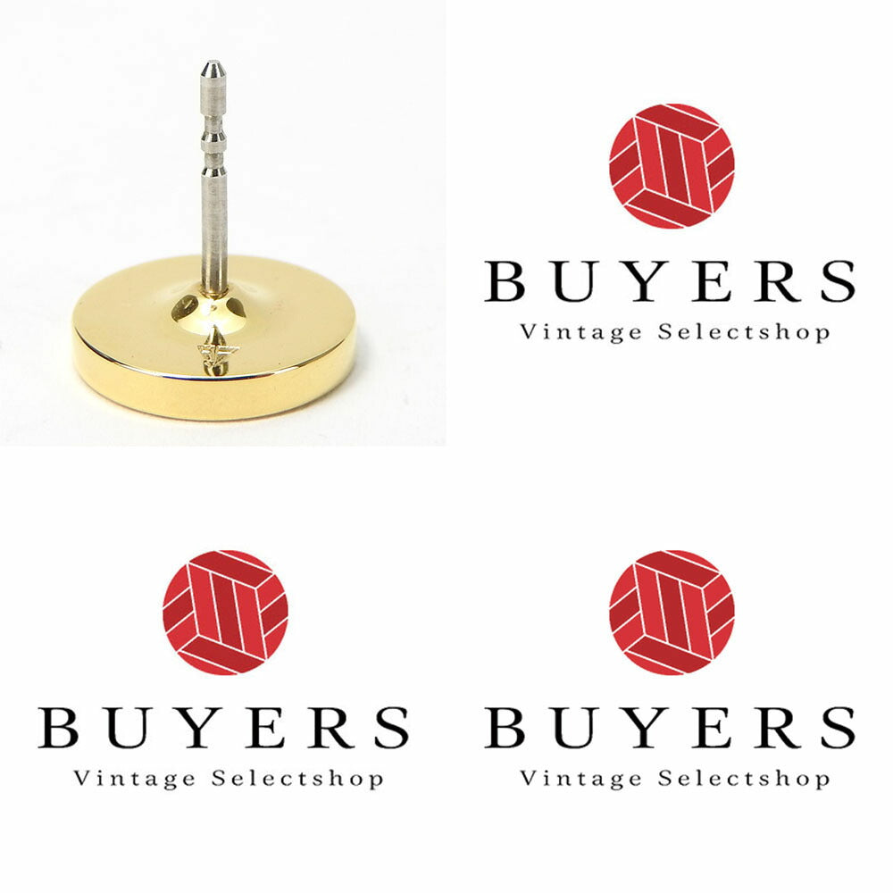 HERMES Pierce metal gold Chene Dunkle