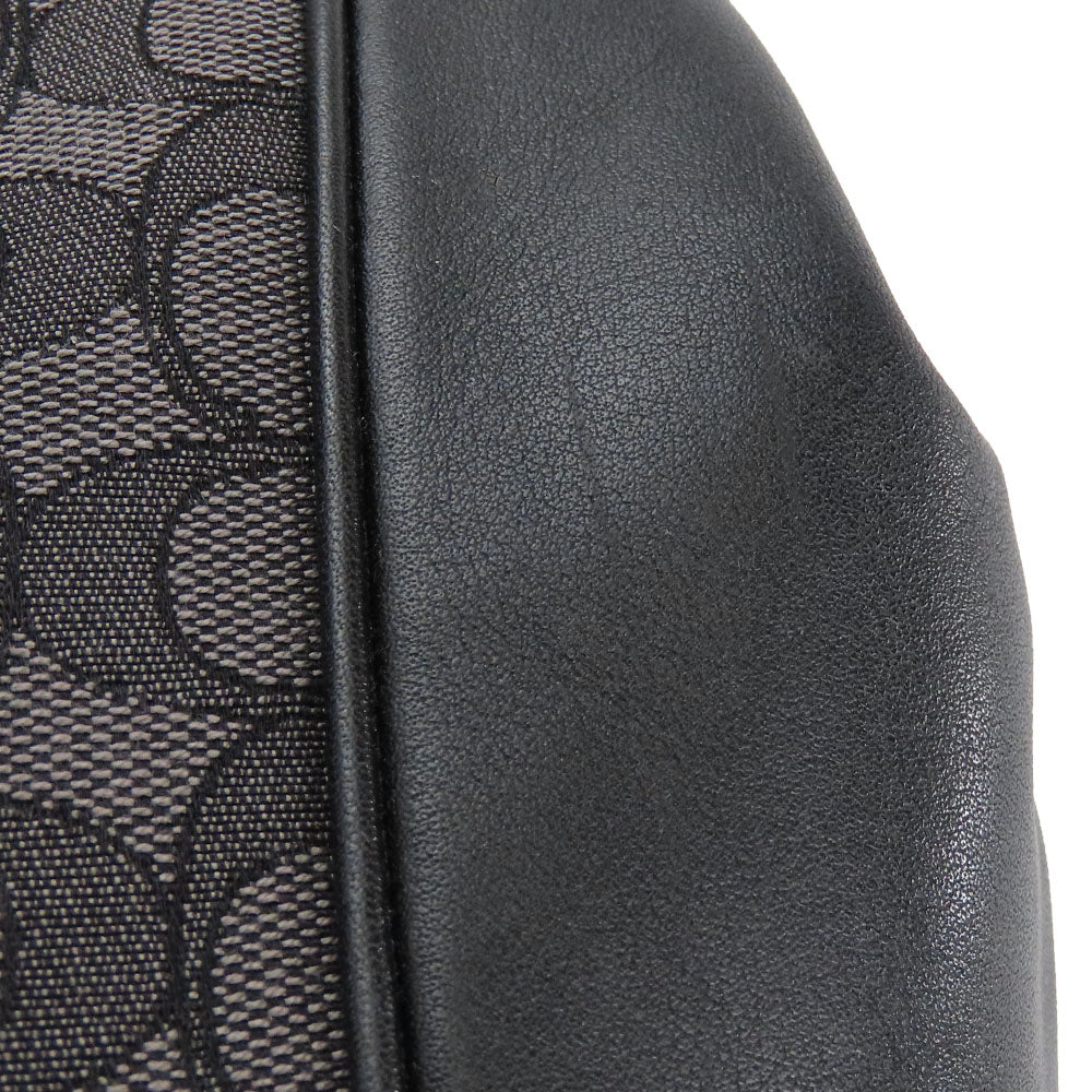 COACH Tote Bag F27579 Canvas, Leather black Women Used Authentic