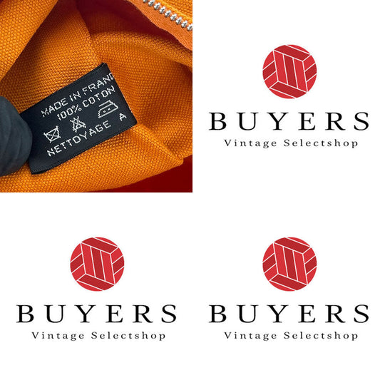 HERMES Pouch canvas Orange Bora Bora Pouch GM Women(Unisex) Used Authentic