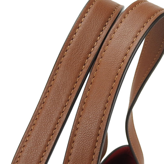 COACH Tote Bag C4060 PVC, Leather Brown Hose and carriage Women Used Authentic