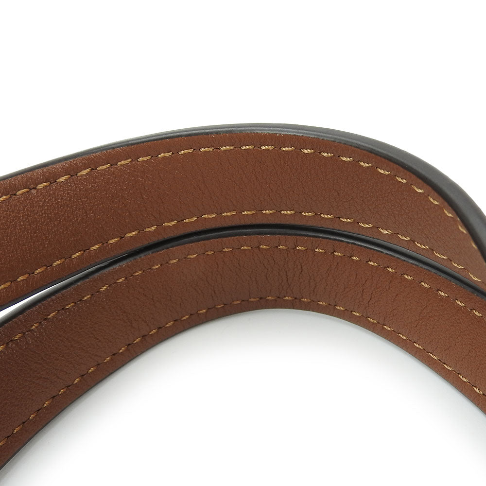 COACH Tote Bag C4060 PVC, Leather Brown Hose and carriage Women Used Authentic