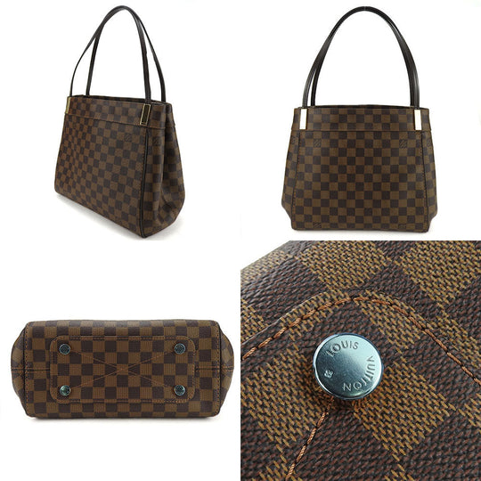 LOUIS VUITTON Tote Bag N41215 Damier Ebene Marlyborn Women Used Authentic