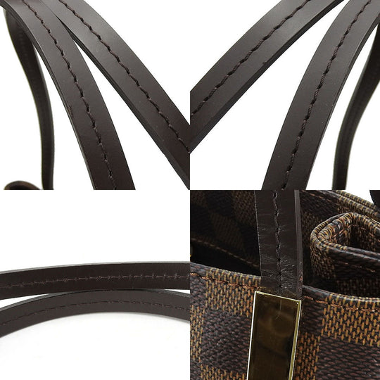 LOUIS VUITTON Tote Bag N41215 Damier Ebene Marlyborn Women Used Authentic