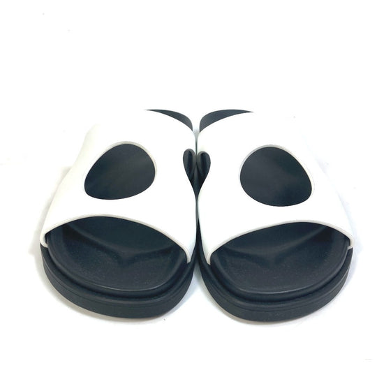 HERMES Sandals leather white edit Women 37 Used Authentic