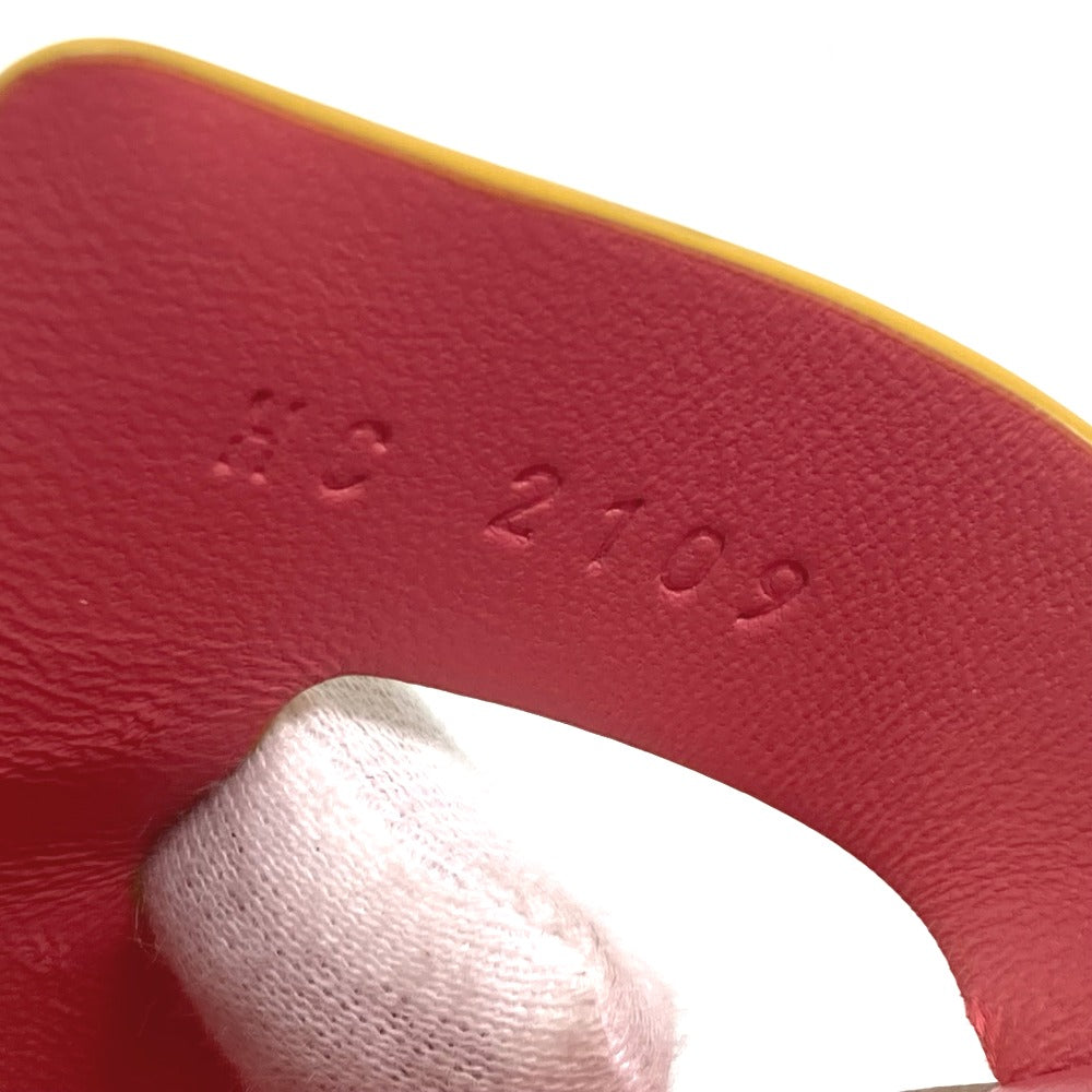 HERMES Sandals Leather, Suede pink logo Oran Women 36.5 Used Authentic