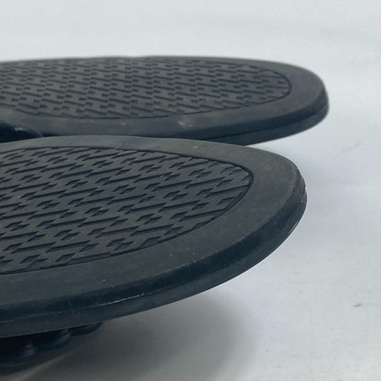 HERMES Sandals rubber black Chene Dunkle 5 Row Riverage Women 39 Used Authentic