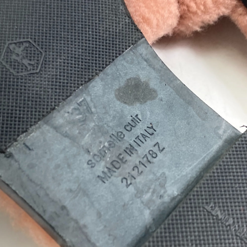 HERMES Sandals Mouton, Mouton pink shoes flat flats Oran Women 37 Used Authentic