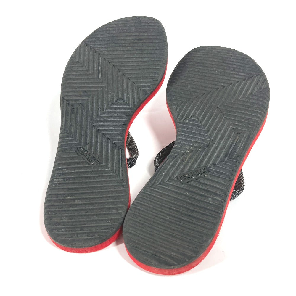 HERMES Sandals Canvas, Plastic Red Chene Dunkle Beach Sandals Caranera No size listed