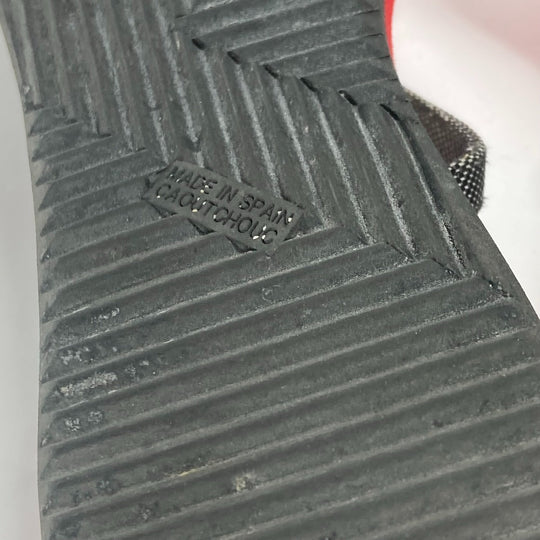 HERMES Sandals Canvas, Plastic Red Chene Dunkle Beach Sandals Caranera No size listed