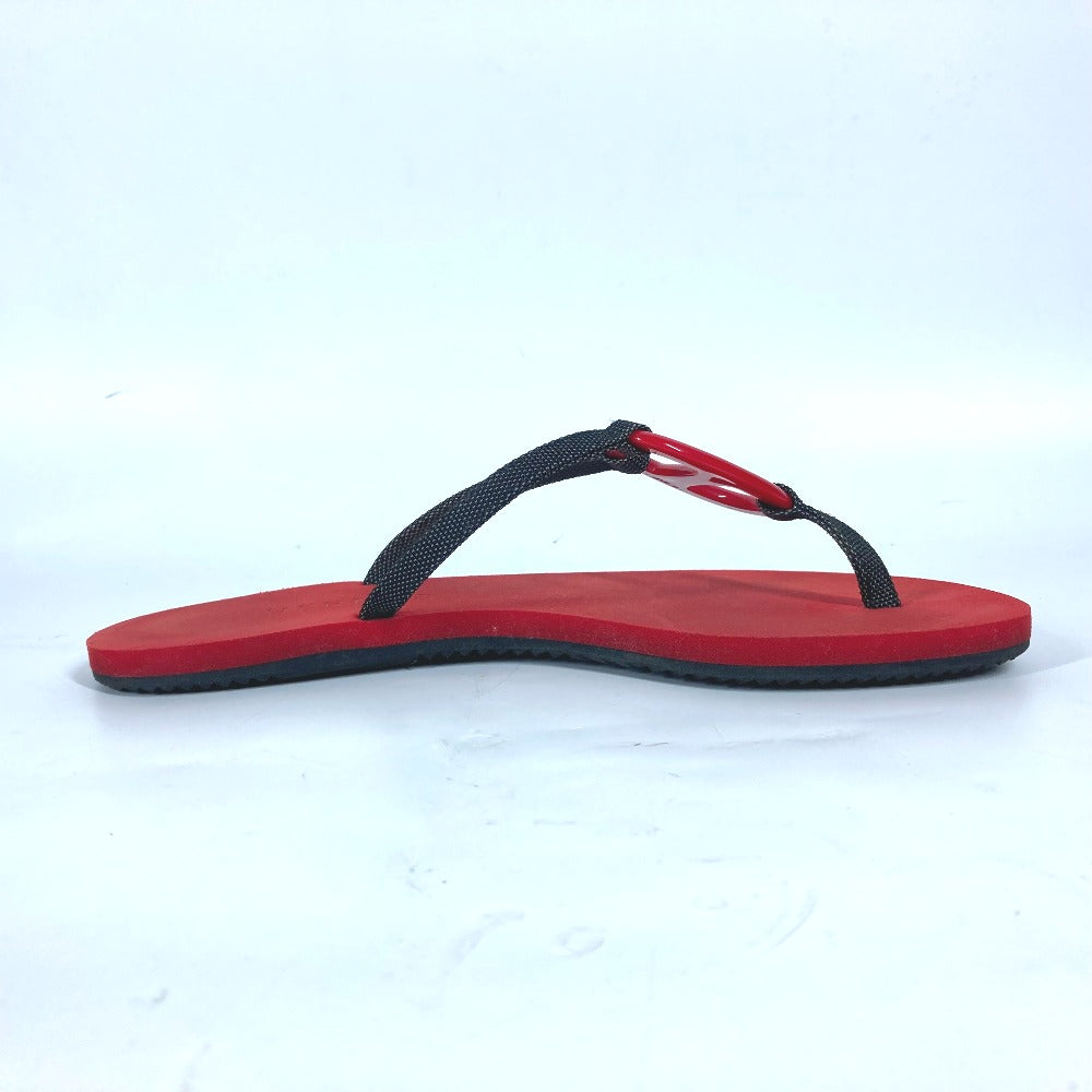 HERMES Sandals Canvas, Plastic Red Chene Dunkle Beach Sandals Caranera No size listed