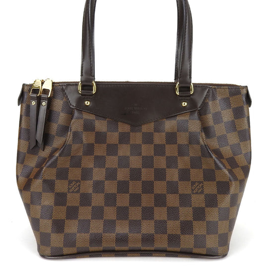 LOUIS VUITTON Tote Bag N41102 Damier Brown Westminster PM Women Used Authentic