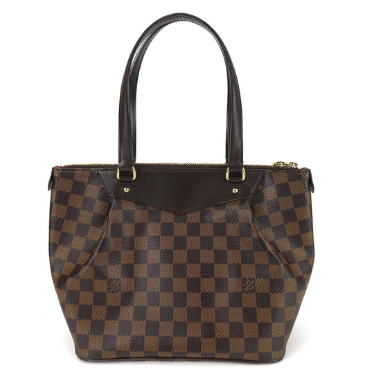 LOUIS VUITTON Tote Bag N41102 Damier Brown Westminster PM Women Used Authentic