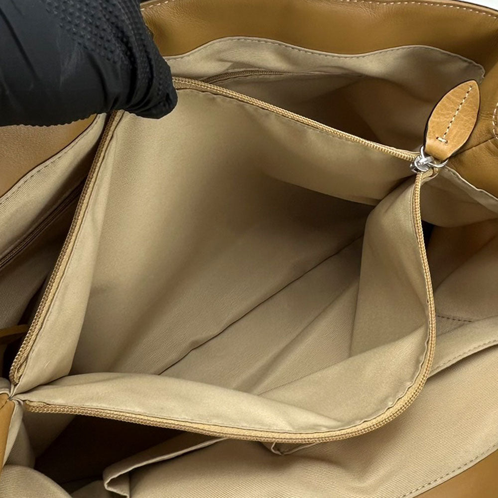 COACH Tote Bag F15122 Canvas, Leather beige Signature Women Used Authentic