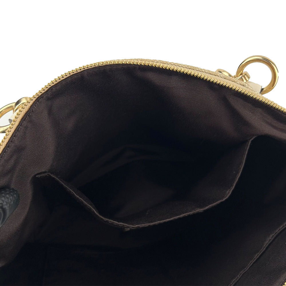 COACH Tote Bag F27582 Canvas, Leather Ivory Signature Women Used Authentic