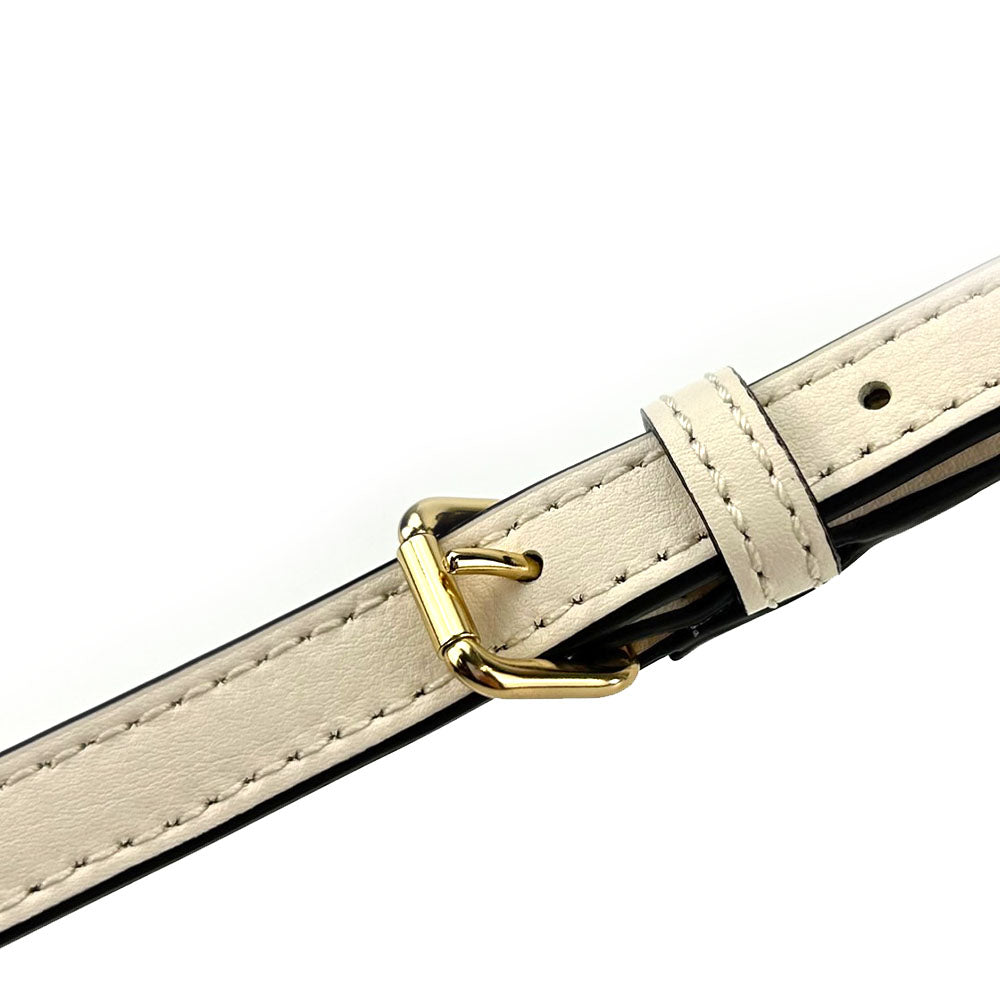 COACH Tote Bag F27582 Canvas, Leather Ivory Signature Women Used Authentic