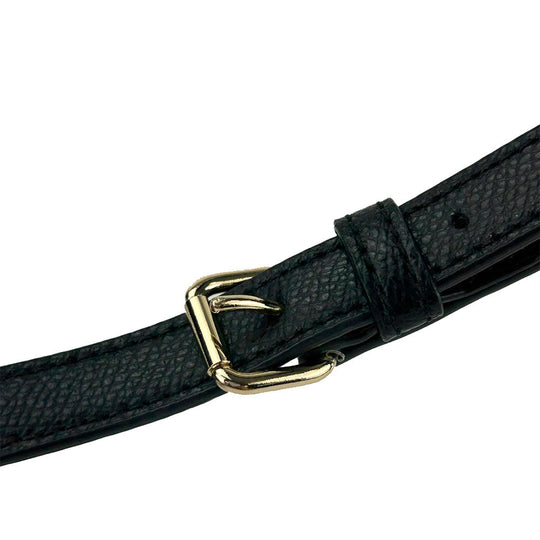 COACH Handbag F34605 PVC, Leather black Signature Women Used Authentic