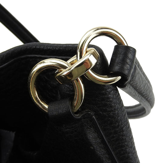 COACH Tote Bag F35723 leather black Women Used Authentic