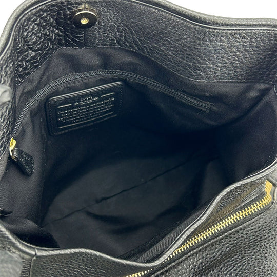 COACH Tote Bag F35723 leather black Women Used Authentic