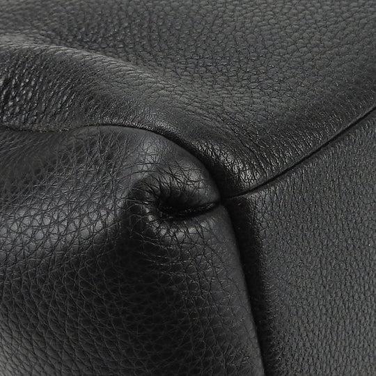 COACH Tote Bag F35723 leather black Women Used Authentic