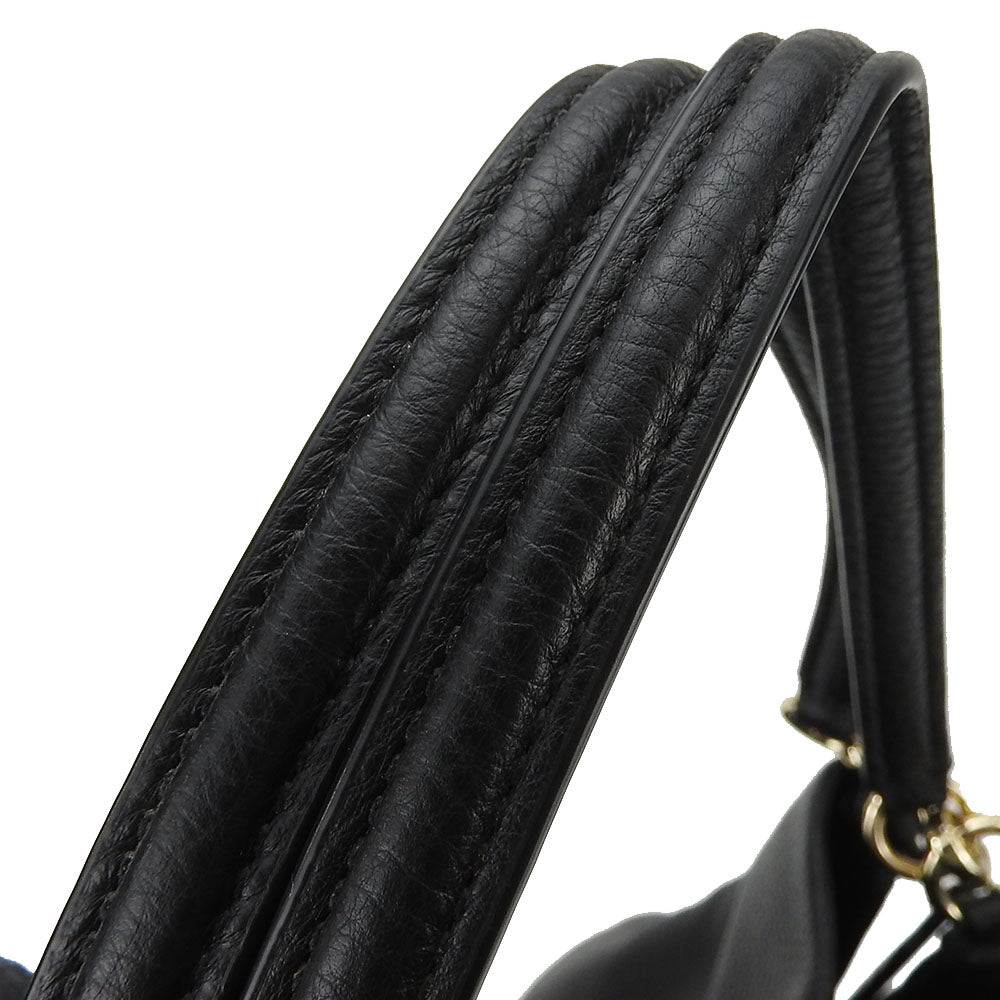 COACH Tote Bag F35723 leather black Women Used Authentic