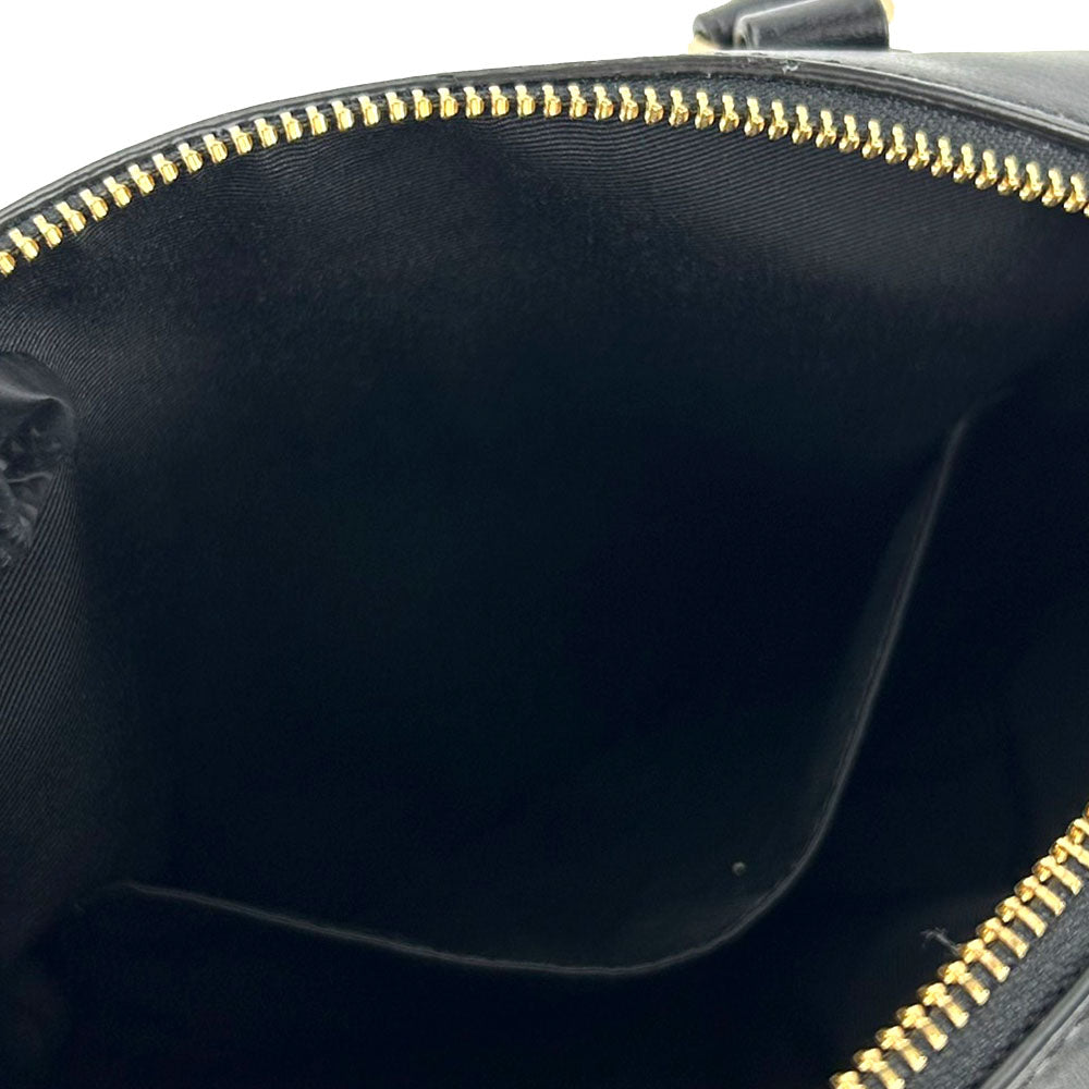 COACH Handbag F58312 Leather, PVC black Signature Mini Bennett Satchel Women Used Authentic