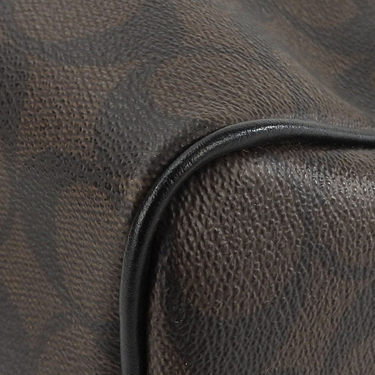 COACH Handbag F58312 Leather, PVC black Signature Mini Bennett Satchel Women Used Authentic