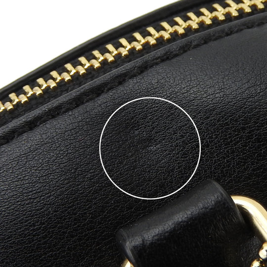 COACH Handbag F58312 Leather, PVC black Signature Mini Bennett Satchel Women Used Authentic