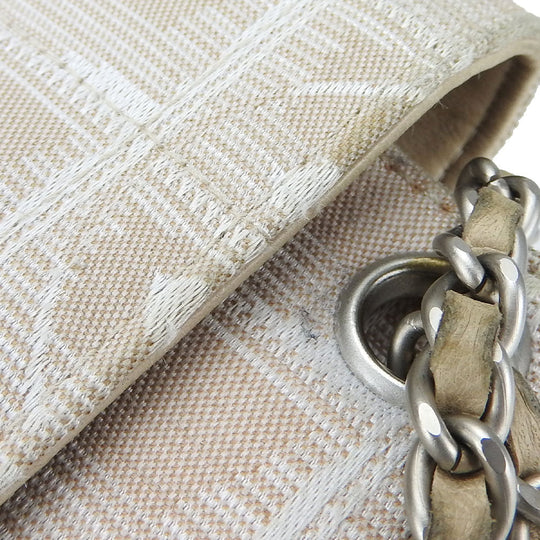 CHANEL Shoulder Bag Nylon beige New travel line Women Used Authentic