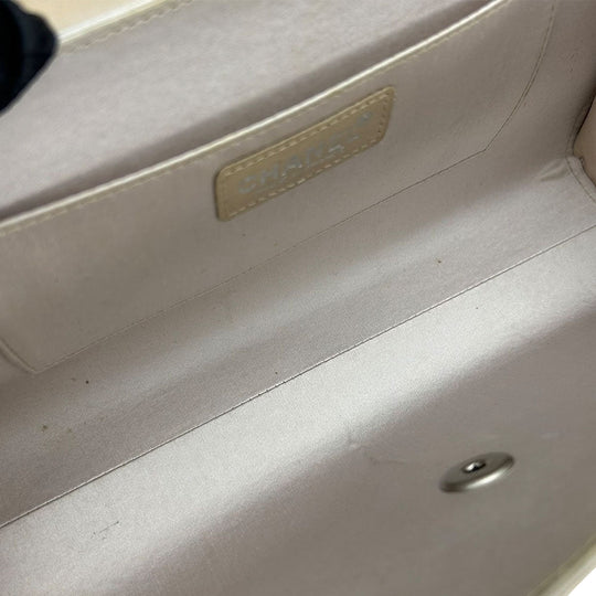 CHANEL Shoulder Bag Nylon beige New travel line Women Used Authentic